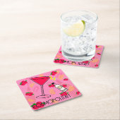 コスモポリタンカクテル スクエアペーパーコースター (インサイチュ)