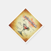 コスモポリタンバーテンドリンクレシピ スタンダードカクテルナプキン (角)