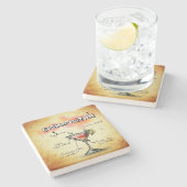 コスモポリタンバーテンドリンクレシピ ストーンコースター (横)