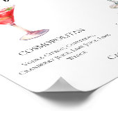 コスモポリタンレモンドロップシグネチャーカクテルメニュー ポスター (角)