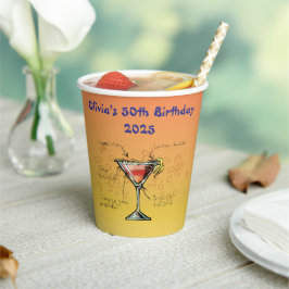 コスモポリタン誕生日 紙コップ