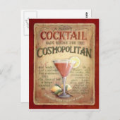 コスモポリタン・カクテルレシピ ポストカード (正面/裏面)