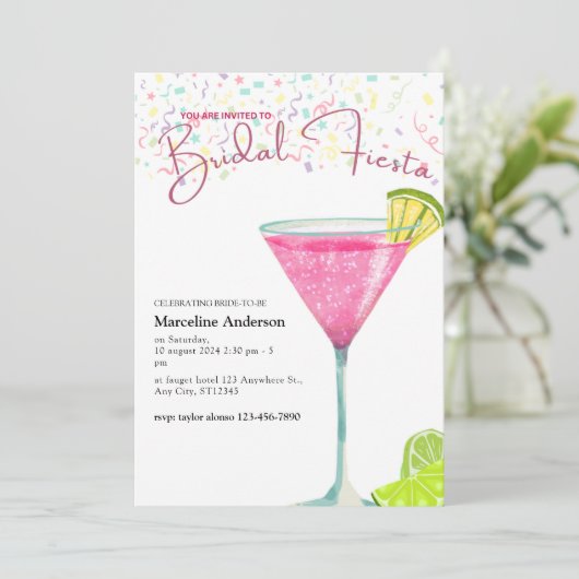 コスモポリタン カクテル メキシカン ブライダル フィエスタ 招待状 (スタンド正面)