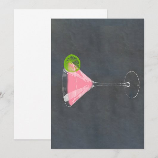 コスモポリタン・カクテル 招待状 (正面/裏面)