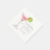 コスモポリタン レシピ カクテル スタンダードカクテルナプキン (角)