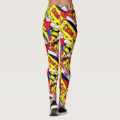 コスモ猫5号本おもしろいヴィンテージ漫画表紙 レギンス (裏面)