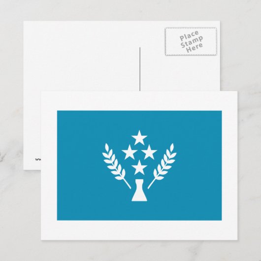 コスラエの旗 ポストカード (正面/裏面)