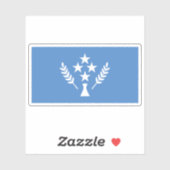 コスラエ国旗、ミクロネシア、オセアニア シール (シート)