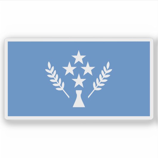 コスラエ国旗、ミクロネシア、オセアニア シール (正面)