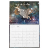コズカラフルミックウォーター〔占星術の〕十二宮図シンボルや象徴アートボホ カレンダー (1月 2027)