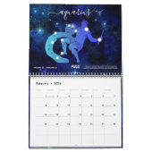 コズカラフルミックウォーター〔占星術の〕十二宮図シンボルや象徴アートボホ カレンダー (2月 2026)