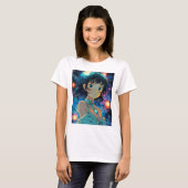 「コズミックの女神:スタジオジブリインスパイアマクマリスト Tシャツ (正面フル)