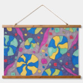 コズミックはっきりしたキャンディスアート 吊り下げ型タペストリー (正面)