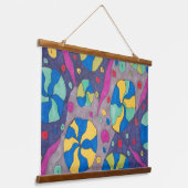 コズミックはっきりしたキャンディスアート 吊り下げ型タペストリー (傾斜あり)