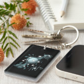 コズミックアクアリウスウラヌス〔占星術の〕十二宮図 キーホルダー (正面右)