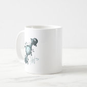 コズミックアクアリウスウラヌス〔占星術の〕十二宮図 コーヒーマグカップ (正面左)