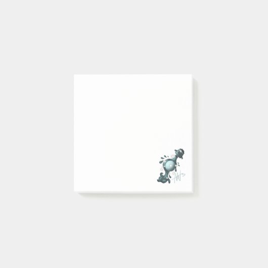 コズミックアクアリウスウラヌス〔占星術の〕十二宮図 ポストイット (正面)