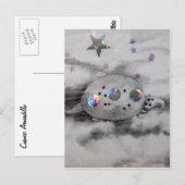 コズミックアルマジロクリケットダイアンアート&デザイン ポストカード (正面/裏面)