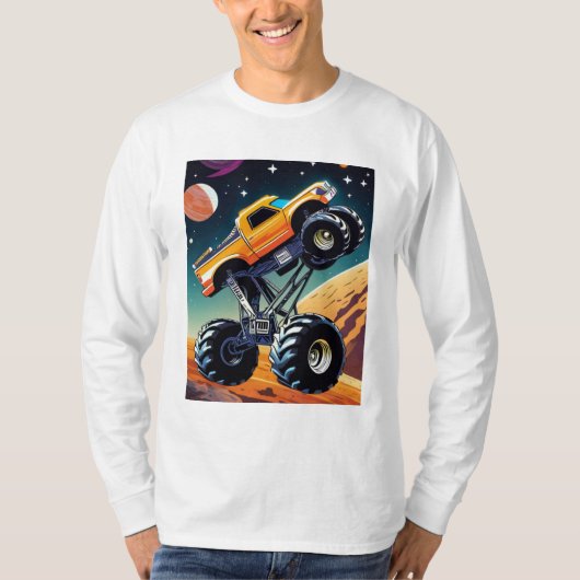 コズミックアース・シェーカー:宇宙のモンスタートラック Tシャツ (正面)