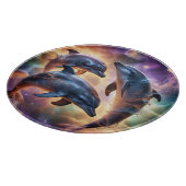 コズミックイルカとクラゲの宇宙 カッティングボード (角)