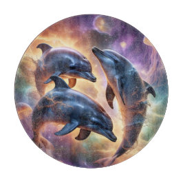 コズミックイルカとクラゲの宇宙 カッティングボード