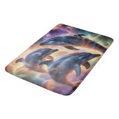 コズミックイルカとクラゲの宇宙 バスマット (アングル)