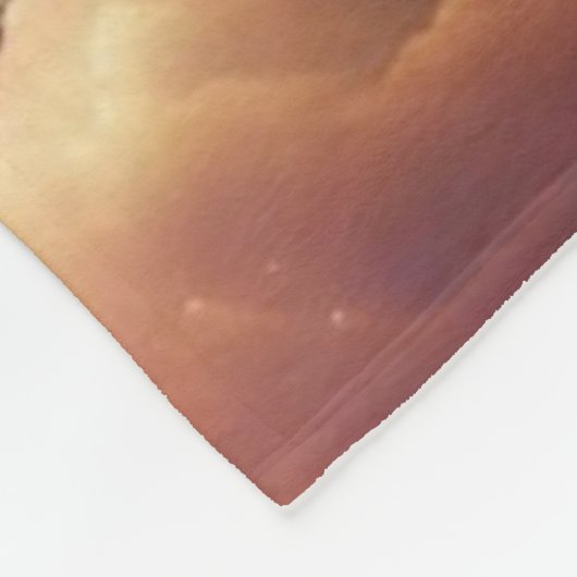 コズミックイルカとクラゲの宇宙 フリースブランケット (角)