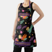 コズミックウィンター抽象芸術エプロン名前をカスタムする付き エプロン (インサイチュ)
