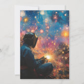 コズミックウェルダー – 抽象芸術溶接芸術プリント 招待状 (裏面)