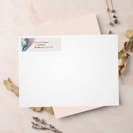 コズミックウォーターカラー差出人住所シール ラベル