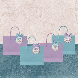 コズミックウォーターカラー結婚式の引き出物ラベル フェイバータグ