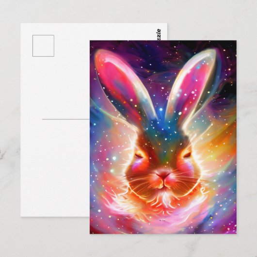 コズミックウサギ ポストカード (正面/裏面)