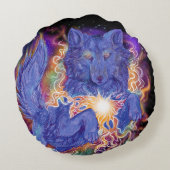 コズミックウルフ ラウンドクッション (裏面)