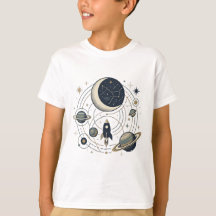 コズミックエクスプローラー キッズTシャツ | 宇宙冒険あなた