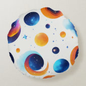 コズミックエレガンスミニマル:ブルーファイア銀河系スターズLo ラウンドクッション (裏面)