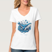 🌊 コズミックオーシャンクジラ Tシャツ (正面)