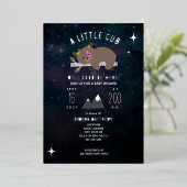 コズミックカッブホイルスターベビーシャワー 箔招待状 (立ち正面)