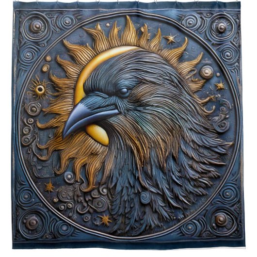 コズミックカラス01 シャワーカーテン (正面)