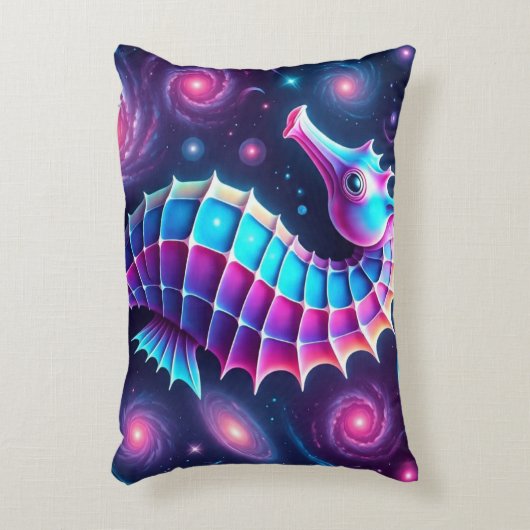 コズミックカラフルシーホース アクセントクッション (正面(垂直))