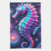 コズミックカラフルシーホース キッチンタオル (縦)