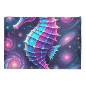 コズミックカラフルシーホース 枕カバー (裏面-左)