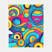 コズミックカーニバルアート フリースブランケット (正面)