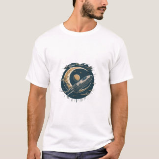 コズミックカーブ：重力ベンド光Tシャツデザイン Tシャツ