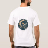 コズミックカーブ:重力ベンド光Tシャツデザイン Tシャツ (裏面)
