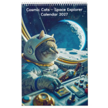 コズミックキャッツ - スペースエクスプローラー カレンダー