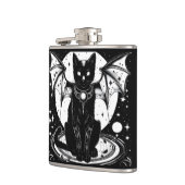 コズミックキャットこうもりキャットI フラスク (左)