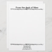 コズミックキャットスター レターヘッド (正面/裏面)