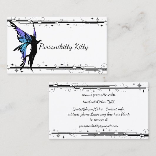 コズミックキャットスター 名刺 (正面/裏面)