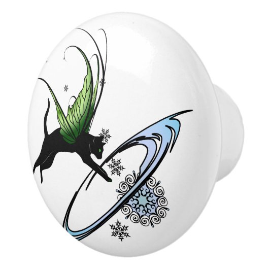 コズミックキャットスノーフレーク セラミックノブ (右)