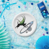 コズミックキャットスノーフレーク ペーパープレート (パーティー)